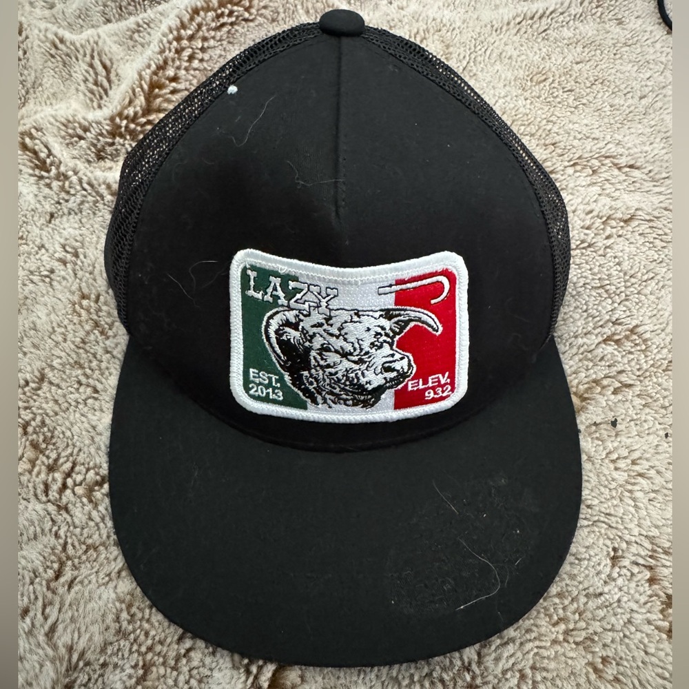Black Cap with Embroidered Patch